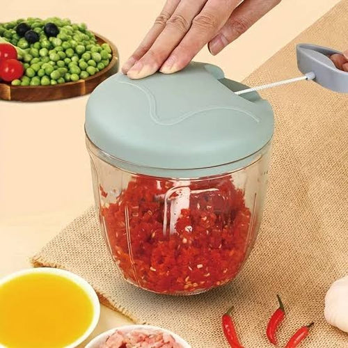 Manual Rope Hand Chopper – Fast & Easy Vegetable Cutter